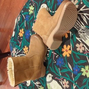 Dansko shearling boot clogs size 38